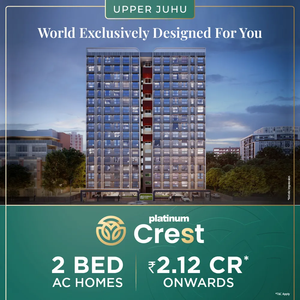 1, 2 & 3 BHK sea view homes in Versova