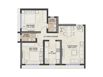 1/2/3 BHK Flats in Vasai East