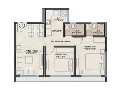 1/2/3 BHK Flats in Vasai East